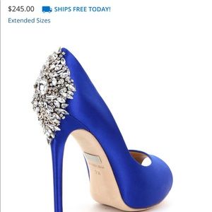 Badgley Mischka Jeweled Kiara Platform Pump